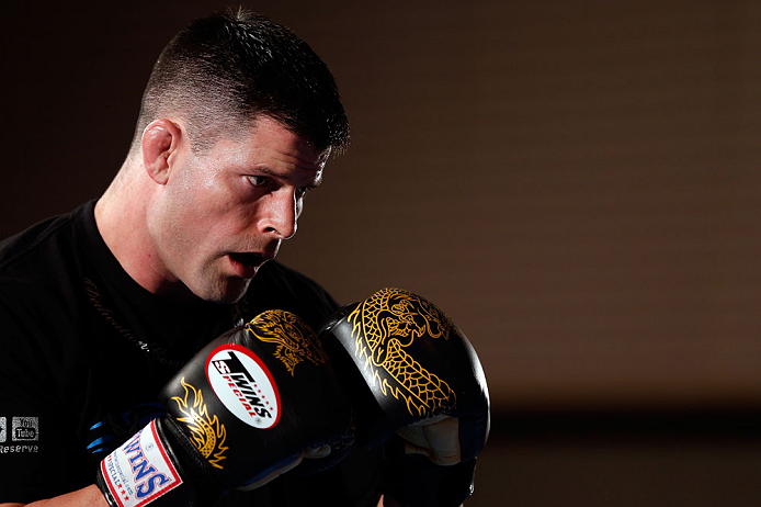 TOKYO, JAPAN - FEBRUARY 28: Brian Stann holds an open training session for media at the Hilton Sjinjuku Hotel on February 28, 2013 in Tokyo, Japan. (Photo by Josh Hedges/Zuffa LLC/Zuffa LLC via Getty Images)