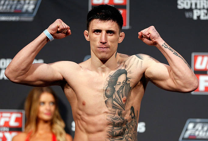 GOLD COAST, AUSTRALIA - DECEMBER 14: Norman Parke weighs in during the UFC on FX weigh in on December 14, 2012 at Gold Coast Convention and Exhibition Centre in Gold Coast, Queensland, Australia. (Photo by Josh Hedges/Zuffa LLC/Zuffa LLC via Getty Image