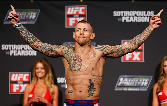 GOLD COAST, AUSTRALIA - DECEMBER 14: Ross Pearson weighs in during the UFC on FX weigh in on December 14, 2012 at Gold Coast Convention and Exhibition Centre in Gold Coast, Queensland, Australia. (Photo by Josh Hedges/Zuffa LLC/Zuffa LLC via Getty Image