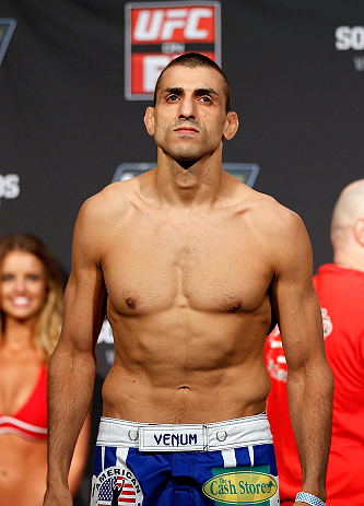 GOLD COAST, AUSTRALIA - DECEMBER 14: George Sotiropoulos weighs in during the UFC on FX weigh in on December 14, 2012 at Gold Coast Convention and Exhibition Centre in Gold Coast, Queensland, Australia. (Photo by Josh Hedges/Zuffa LLC/Zuffa LLC via Gett