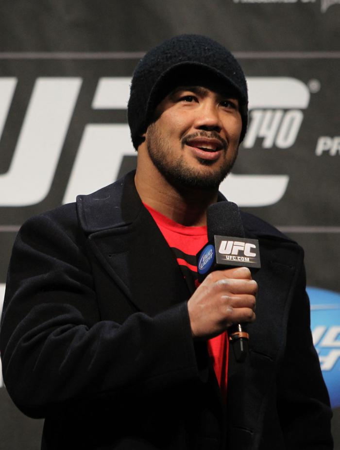 TORONTO, ON - DECEMBER 09: UFC Middleweight contender Mark Munoz interacts with fans during a Q&A session before the UFC 140 Official Weigh-in at the Air Canada Centre on December 9, 2011 in Toronto, Canada. (Photo by Josh Hedges/Zuffa LLC/Zuffa LLC via
