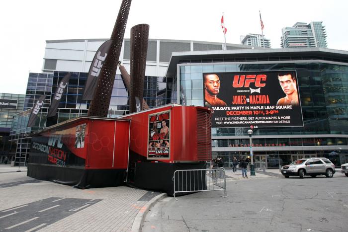 TORONTO, ON - DECEMBER 09: A general view of the Air Canada Centre outside during the UFC 140 Official Weigh-in on December 9, 2011 in Toronto, Canada. (Photo by Mike Roach/Zuffa LLC/Zuffa LLC via Getty Images)