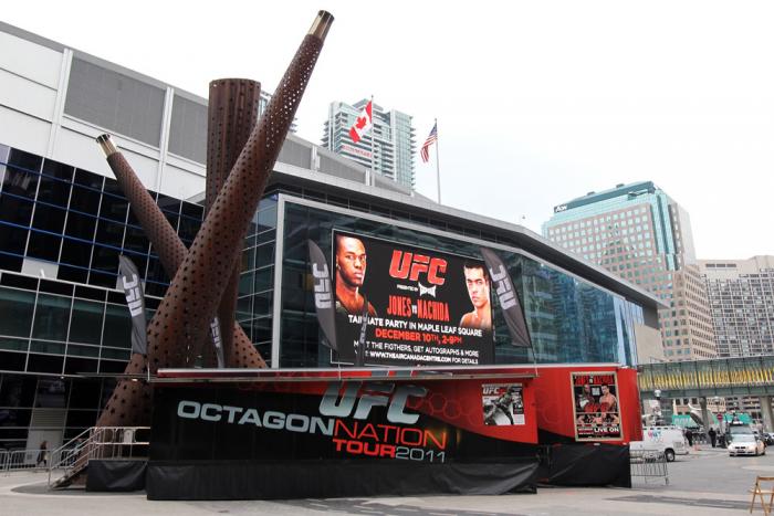 TORONTO, ON - DECEMBER 09: A general view of the Air Canada Centre outside during the UFC 140 Official Weigh-in on December 9, 2011 in Toronto, Canada. (Photo by Mike Roach/Zuffa LLC/Zuffa LLC via Getty Images)