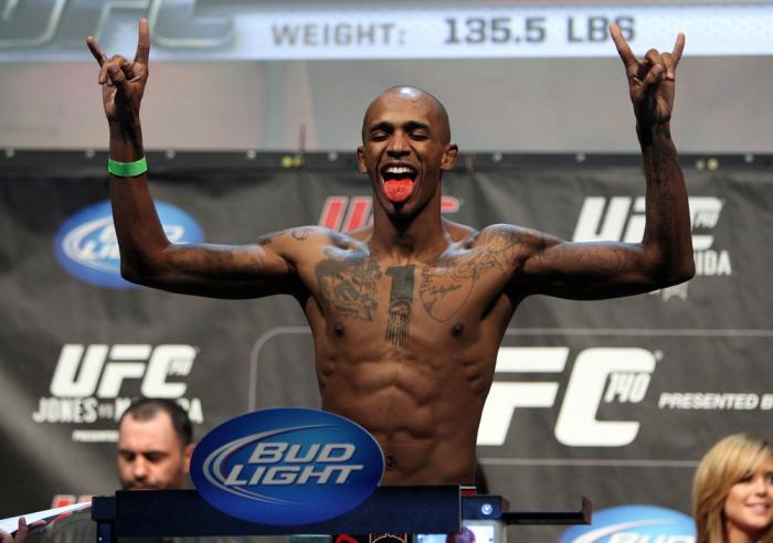 TORONTO, ON - DECEMBER 09: Walel Watson weighs in during the UFC 140 Official Weigh-in at the Air Canada Centre on December 9, 2011 in Toronto, Canada. (Photo by Josh Hedges/Zuffa LLC/Zuffa LLC via Getty Images)