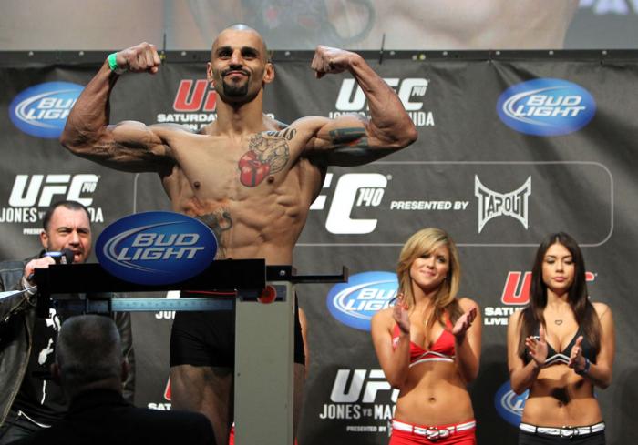 TORONTO, ON - DECEMBER 09: Constantinos Philippou weighs in during the UFC 140 Official Weigh-in at the Air Canada Centre on December 9, 2011 in Toronto, Canada. (Photo by Josh Hedges/Zuffa LLC/Zuffa LLC via Getty Images)