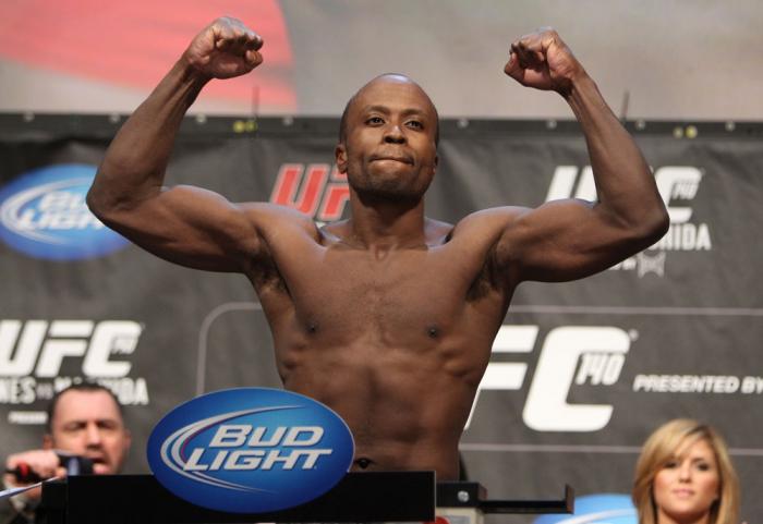 TORONTO, ON - DECEMBER 09: Claude Patrick weighs in during the UFC 140 Official Weigh-in at the Air Canada Centre on December 9, 2011 in Toronto, Canada. (Photo by Josh Hedges/Zuffa LLC/Zuffa LLC via Getty Images)
