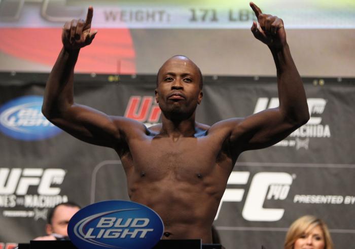 TORONTO, ON - DECEMBER 09: Claude Patrick weighs in during the UFC 140 Official Weigh-in at the Air Canada Centre on December 9, 2011 in Toronto, Canada. (Photo by Josh Hedges/Zuffa LLC/Zuffa LLC via Getty Images)