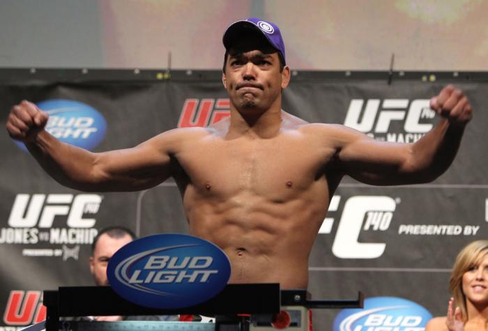 TORONTO, ON - DECEMBER 09: Lyoto Machida weighs in during the UFC 140 Official Weigh-in at the Air Canada Centre on December 9, 2011 in Toronto, Canada. (Photo by Josh Hedges/Zuffa LLC/Zuffa LLC via Getty Images)