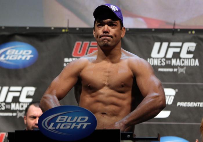 TORONTO, ON - DECEMBER 09: Lyoto Machida weighs in during the UFC 140 Official Weigh-in at the Air Canada Centre on December 9, 2011 in Toronto, Canada. (Photo by Josh Hedges/Zuffa LLC/Zuffa LLC via Getty Images)