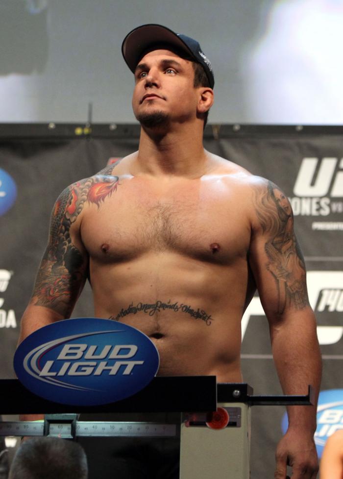 TORONTO, ON - DECEMBER 09: <<enter caption here>> weighs in during the UFC 140 Official Weigh-in at the Air Canada Centre on December 9, 2011 in Toronto, Canada. (Photo by Josh Hedges/Zuffa LLC/Zuffa LLC via Getty Images)