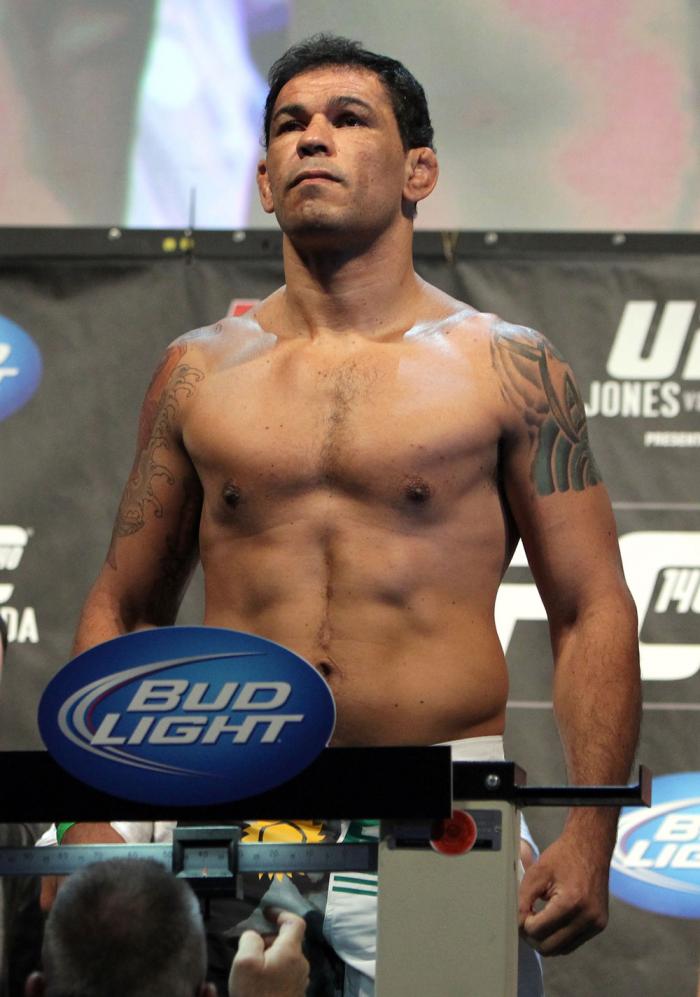 TORONTO, ON - DECEMBER 09: Antonio Rodrigo "Minotauro" Nogueira weighs in during the UFC 140 Official Weigh-in at the Air Canada Centre on December 9, 2011 in Toronto, Canada. (Photo by Josh Hedges/Zuffa LLC/Zuffa LLC via Getty Images)