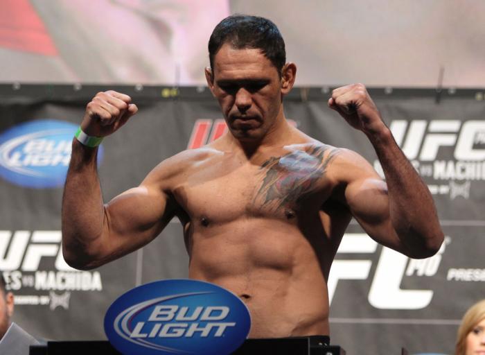 TORONTO, ON - DECEMBER 09: Antonio Rogerio "Minotoro" Nogueira weighs in during the UFC 140 Official Weigh-in at the Air Canada Centre on December 9, 2011 in Toronto, Canada. (Photo by Josh Hedges/Zuffa LLC/Zuffa LLC via Getty Images)