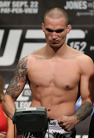TORONTO, CANADA - SEPTEMBER 21: Lance Benoist weighs in during the UFC 152 weigh in at Mattamy Athletic Centre at the Gardens on September 21, 2012 in Toronto, Ontario, Canada. (Photo by Josh Hedges/Zuffa LLC/Zuffa LLC via Getty Images)
