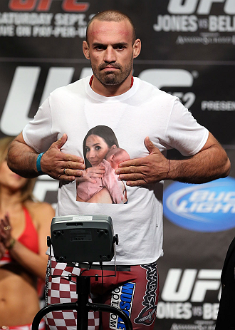 TORONTO, CANADA - SEPTEMBER 21: Igor Pokrajac weighs in during the UFC 152 weigh in at Mattamy Athletic Centre at the Gardens on September 21, 2012 in Toronto, Ontario, Canada. (Photo by Josh Hedges/Zuffa LLC/Zuffa LLC via Getty Images)