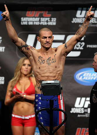 TORONTO, CANADA - SEPTEMBER 21: Cub Swanson weighs in during the UFC 152 weigh in at Mattamy Athletic Centre at the Gardens on September 21, 2012 in Toronto, Ontario, Canada. (Photo by Josh Hedges/Zuffa LLC/Zuffa LLC via Getty Images)