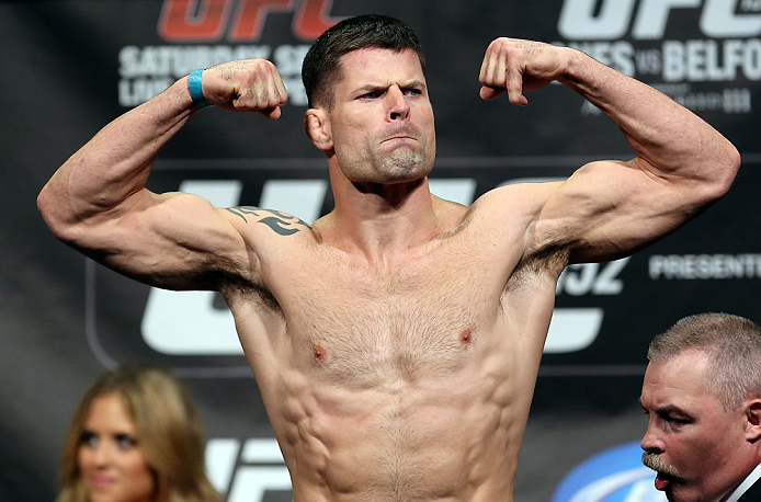 TORONTO, CANADA - SEPTEMBER 21: Brian Stann weighs in during the UFC 152 weigh in at Mattamy Athletic Centre at the Gardens on September 21, 2012 in Toronto, Ontario, Canada. (Photo by Josh Hedges/Zuffa LLC/Zuffa LLC via Getty Images)