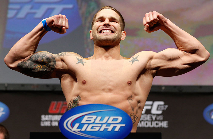 ANAHEIM, CA - FEBRUARY 22: Brock Jardine weighs in during the UFC 157 weigh-in at Honda Center on February 22, 2013 in Anaheim, California. (Photo by Josh Hedges/Zuffa LLC/Zuffa LLC via Getty Images)