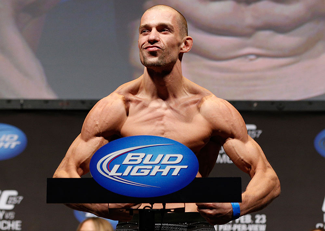 ANAHEIM, CA - FEBRUARY 22: Anton Kuivanen weighs in during the UFC 157 weigh-in at Honda Center on February 22, 2013 in Anaheim, California. (Photo by Josh Hedges/Zuffa LLC/Zuffa LLC via Getty Images)