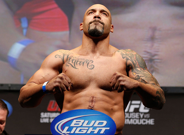 ANAHEIM, CA - FEBRUARY 22: Lavar Johnson weighs in during the UFC 157 weigh-in at Honda Center on February 22, 2013 in Anaheim, California. (Photo by Josh Hedges/Zuffa LLC/Zuffa LLC via Getty Images)