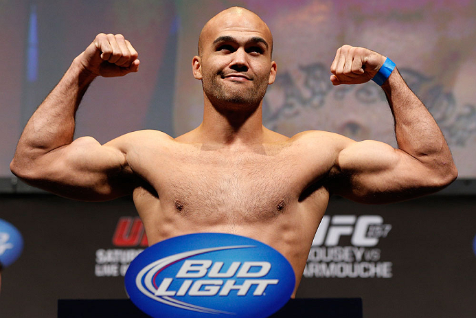 ANAHEIM, CA - FEBRUARY 22: Robbie Lawler weighs in during the UFC 157 weigh-in at Honda Center on February 22, 2013 in Anaheim, California. (Photo by Josh Hedges/Zuffa LLC/Zuffa LLC via Getty Images)