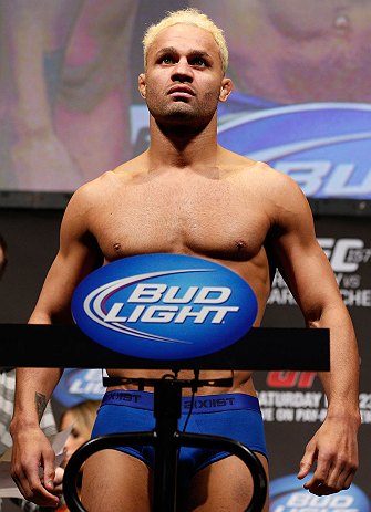 ANAHEIM, CA - FEBRUARY 22: Josh Koscheck weighs in during the UFC 157 weigh-in at Honda Center on February 22, 2013 in Anaheim, California. (Photo by Josh Hedges/Zuffa LLC/Zuffa LLC via Getty Images)