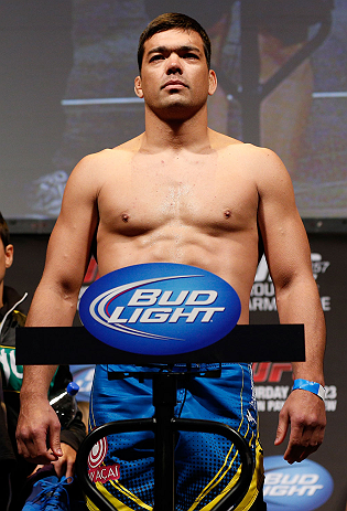 ANAHEIM, CA - FEBRUARY 22: Lyoto Machida weighs in during the UFC 157 weigh-in at Honda Center on February 22, 2013 in Anaheim, California. (Photo by Josh Hedges/Zuffa LLC/Zuffa LLC via Getty Images)