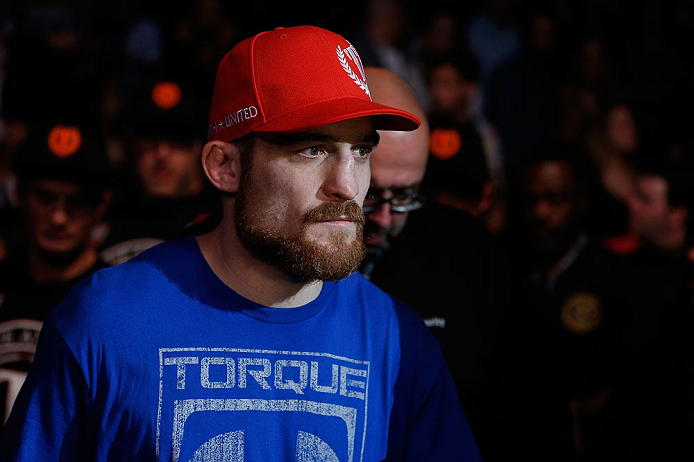 NEWARK, NJ - APRIL 27: Pat Healy enters the arena before his lightweight fight against Jim Miller during the UFC 159 event at the Prudential Center on April 27, 2013 in Newark, New Jersey. (Photo by Josh Hedges/Zuffa LLC/Zuffa LLC via Getty Images)