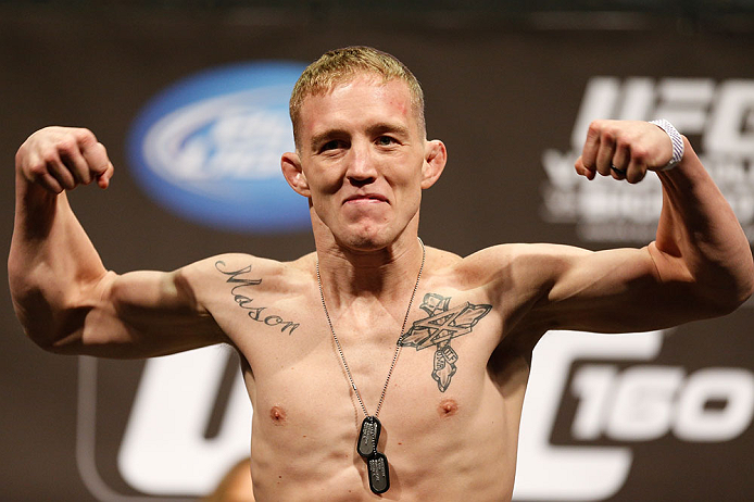 LAS VEGAS, NV - MAY 24: Colton Smith weighs in during the UFC 160 weigh-in at the MGM Grand Garden Arena on May 24, 2013 in Las Vegas, Nevada. (Photo by Josh Hedges/Zuffa LLC/Zuffa LLC via Getty Images)