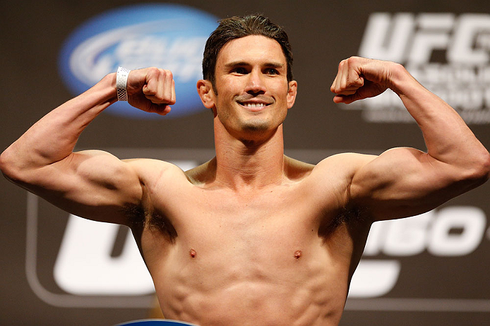 LAS VEGAS, NV - MAY 24: Karl "K.J." Noons weighs in during the UFC 160 weigh-in at the MGM Grand Garden Arena on May 24, 2013 in Las Vegas, Nevada. (Photo by Josh Hedges/Zuffa LLC/Zuffa LLC via Getty Images)