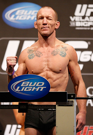 LAS VEGAS, NV - MAY 24: Gray Maynard weighs in during the UFC 160 weigh-in at the MGM Grand Garden Arena on May 24, 2013 in Las Vegas, Nevada. (Photo by Josh Hedges/Zuffa LLC/Zuffa LLC via Getty Images)