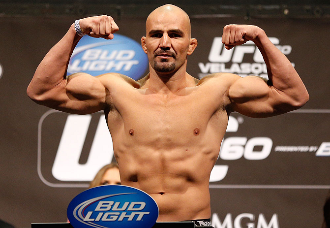 LAS VEGAS, NV - MAY 24: Glover Teixeira weighs in during the UFC 160 weigh-in at the MGM Grand Garden Arena on May 24, 2013 in Las Vegas, Nevada. (Photo by Josh Hedges/Zuffa LLC/Zuffa LLC via Getty Images)