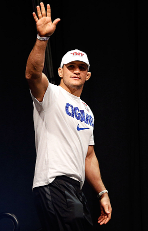 LAS VEGAS, NV - MAY 24: Junior "Cigano" dos Santos enters the arena during the UFC 160 weigh-in at the MGM Grand Garden Arena on May 24, 2013 in Las Vegas, Nevada. (Photo by Josh Hedges/Zuffa LLC/Zuffa LLC via Getty Images)