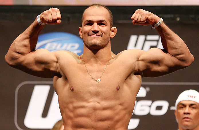 LAS VEGAS, NV - MAY 24: Junior "Cigano" dos Santos weighs in during the UFC 160 weigh-in at the MGM Grand Garden Arena on May 24, 2013 in Las Vegas, Nevada. (Photo by Josh Hedges/Zuffa LLC/Zuffa LLC via Getty Images)