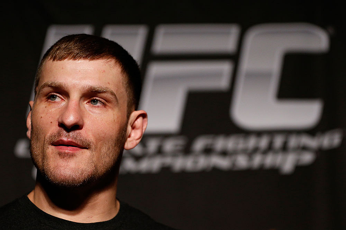 WINNIPEG, CANADA - JUNE 13: Stipe Miocic interacts with media during the UFC 161 media day at The Met on June 13, 2013 in Winnipeg, Manitoba, Canada. (Photo by Josh Hedges/Zuffa LLC/Zuffa LLC via Getty Images)