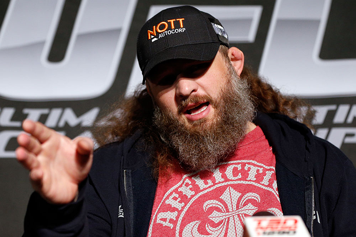 WINNIPEG, CANADA - JUNE 13: Roy Nelson interacts with media during the UFC 161 media day at The Met on June 13, 2013 in Winnipeg, Manitoba, Canada. (Photo by Josh Hedges/Zuffa LLC/Zuffa LLC via Getty Images)