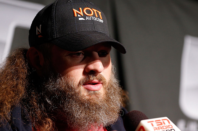 WINNIPEG, CANADA - JUNE 13: Roy Nelson interacts with media during the UFC 161 media day at The Met on June 13, 2013 in Winnipeg, Manitoba, Canada. (Photo by Josh Hedges/Zuffa LLC/Zuffa LLC via Getty Images)