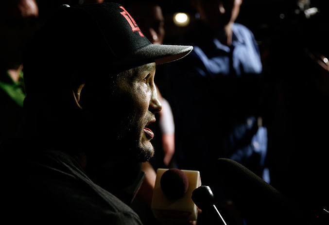 WINNIPEG, CANADA - JUNE 13: Dan Henderson interacts with media during the UFC 161 media day at The Met on June 13, 2013 in Winnipeg, Manitoba, Canada. (Photo by Josh Hedges/Zuffa LLC/Zuffa LLC via Getty Images)