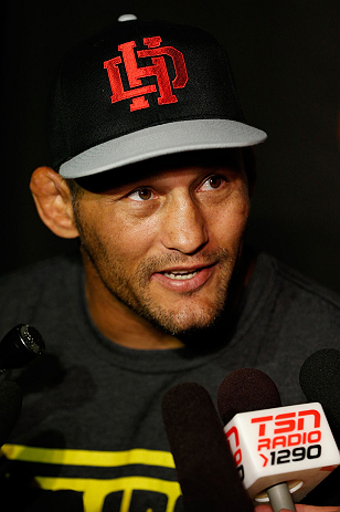 WINNIPEG, CANADA - JUNE 13: Dan Henderson interacts with media during the UFC 161 media day at The Met on June 13, 2013 in Winnipeg, Manitoba, Canada. (Photo by Josh Hedges/Zuffa LLC/Zuffa LLC via Getty Images)