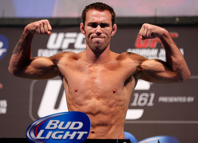 WINNIPEG, CANADA - JUNE 14: Jake Shields weighs in during the UFC 161 weigh-in at the MTS Centre on June 14, 2013 in Winnipeg, Manitoba, Canada. (Photo by Josh Hedges/Zuffa LLC/Zuffa LLC via Getty Images)