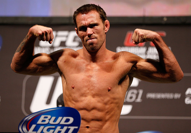 WINNIPEG, CANADA - JUNE 14: Jake Shields weighs in during the UFC 161 weigh-in at the MTS Centre on June 14, 2013 in Winnipeg, Manitoba, Canada. (Photo by Josh Hedges/Zuffa LLC/Zuffa LLC via Getty Images)
