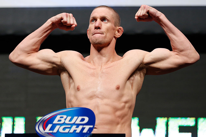 LAS VEGAS, NV - JULY 05: Seth Baczynski weighs in during the UFC 162 weigh-in at the Mandalay Bay Events Center on July 5, 2013 in Las Vegas, Nevada. (Photo by Josh Hedges/Zuffa LLC/Zuffa LLC via Getty Images)