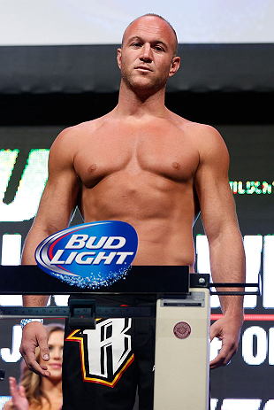 LAS VEGAS, NV - JULY 05: Dave Herman weighs in during the UFC 162 weigh-in at the Mandalay Bay Events Center on July 5, 2013 in Las Vegas, Nevada. (Photo by Josh Hedges/Zuffa LLC/Zuffa LLC via Getty Images)