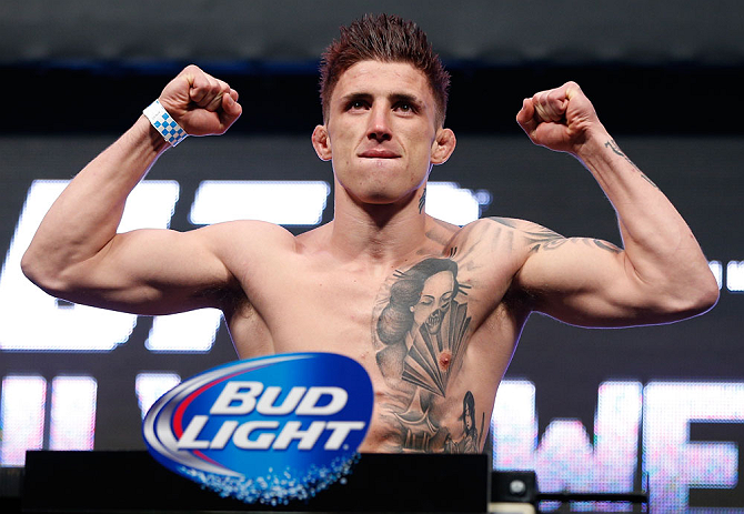 LAS VEGAS, NV - JULY 05: Norman Parke weighs in during the UFC 162 weigh-in at the Mandalay Bay Events Center on July 5, 2013 in Las Vegas, Nevada. (Photo by Josh Hedges/Zuffa LLC/Zuffa LLC via Getty Images)