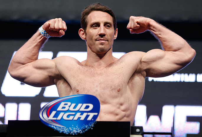 LAS VEGAS, NV - JULY 05: Tim Kennedy weighs in during the UFC 162 weigh-in at the Mandalay Bay Events Center on July 5, 2013 in Las Vegas, Nevada. (Photo by Josh Hedges/Zuffa LLC/Zuffa LLC via Getty Images)