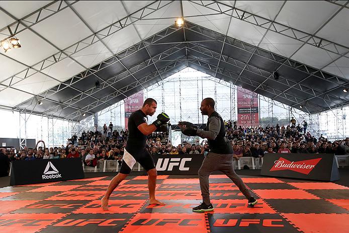 RIO DE JANEIRO, BRAZIL - MAY 11: Light heavyweight contender Mauricio "Shogun" Rua of Brazil holds an open training session at Arena da Baixada stadium on May 11, 2016 in Curitiba, Brazil. (Photo by Buda Mendes/Zuffa LLC/Zuffa LLC via Getty Images) ***Loc
