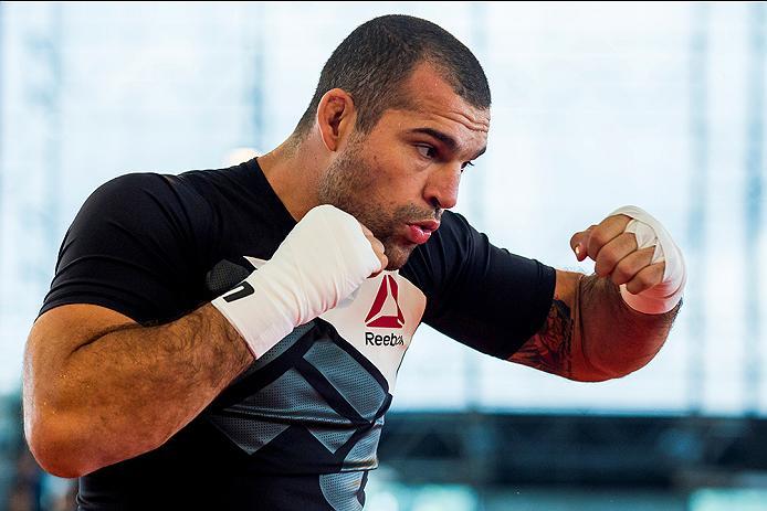 RIO DE JANEIRO, BRAZIL - MAY 11: Light heavyweight contender Mauricio "Shogun" Rua of Brazil holds an open training session at Arena da Baixada stadium on May 11, 2016 in Curitiba, Brazil. (Photo by Buda Mendes/Zuffa LLC/Zuffa LLC via Getty Images) ***Loc