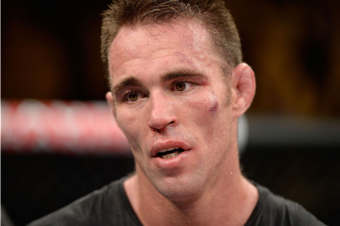 BARUERI, BRAZIL - OCTOBER 9: Jake Shields is interviewed after defeating Demian Maia (not pictured) in their welterweight bout during the UFC Fight Night event at the Ginasio Jose Correa on October 9, 2013 in Barueri, Sao Paulo, Brazil. (Photo by Jeff Bo