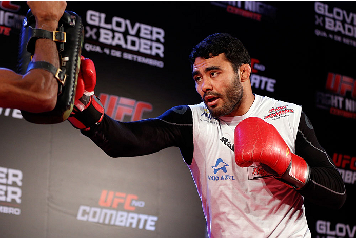 BELO HORIZONTE, BRAZIL - SEPTEMBER 02: Rafael Natal holds an open training session for media at the Ouro Minas Palace Hotel on September 2, 2013 in Belo Horizonte, Brazil. (Photo by Josh Hedges/Zuffa LLC/Zuffa LLC via Getty Images)