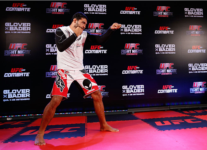 BELO HORIZONTE, BRAZIL - SEPTEMBER 02: Rafael Natal holds an open training session for media at the Ouro Minas Palace Hotel on September 2, 2013 in Belo Horizonte, Brazil. (Photo by Josh Hedges/Zuffa LLC/Zuffa LLC via Getty Images)