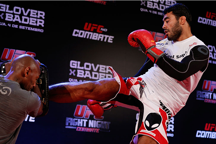 BELO HORIZONTE, BRAZIL - SEPTEMBER 02: Rafael Natal holds an open training session for media at the Ouro Minas Palace Hotel on September 2, 2013 in Belo Horizonte, Brazil. (Photo by Josh Hedges/Zuffa LLC/Zuffa LLC via Getty Images)